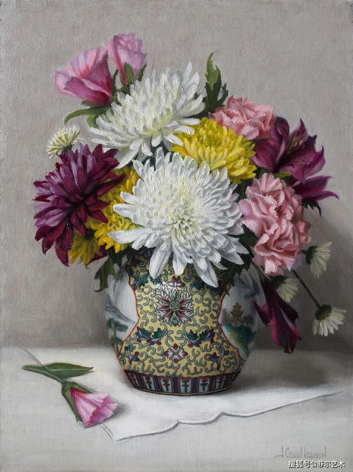 魅力的色彩质感,栩栩如生的花卉油画作品欣赏