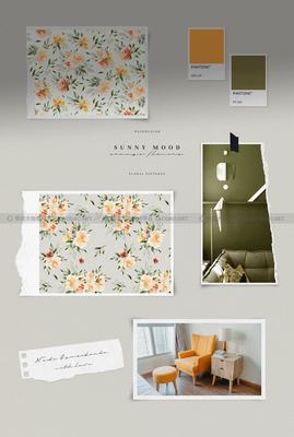 优雅婚礼贺卡设计花卉手绘水彩画装饰图片设计素材 Watercolor Sunny Mood